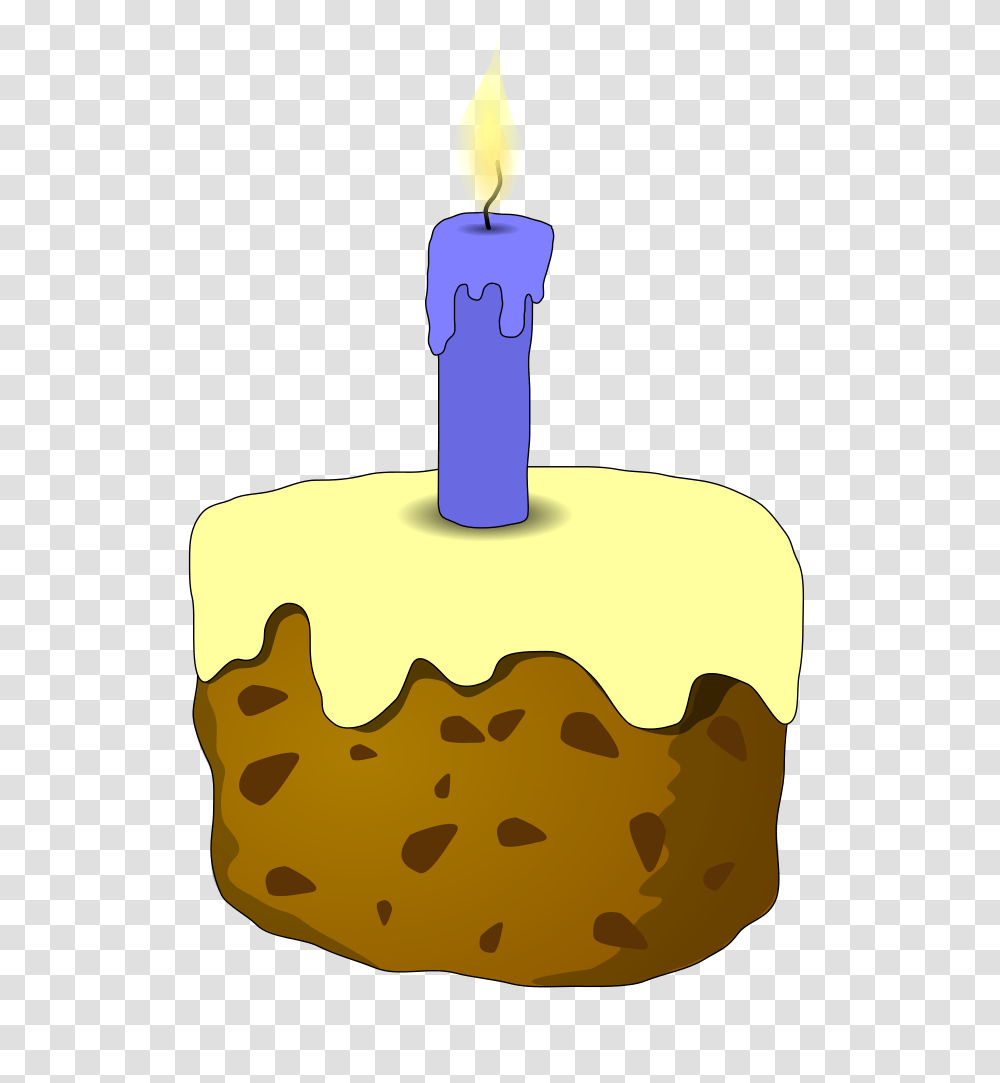 Cake And Candle, Dessert, Food, Cream, Creme Transparent Png