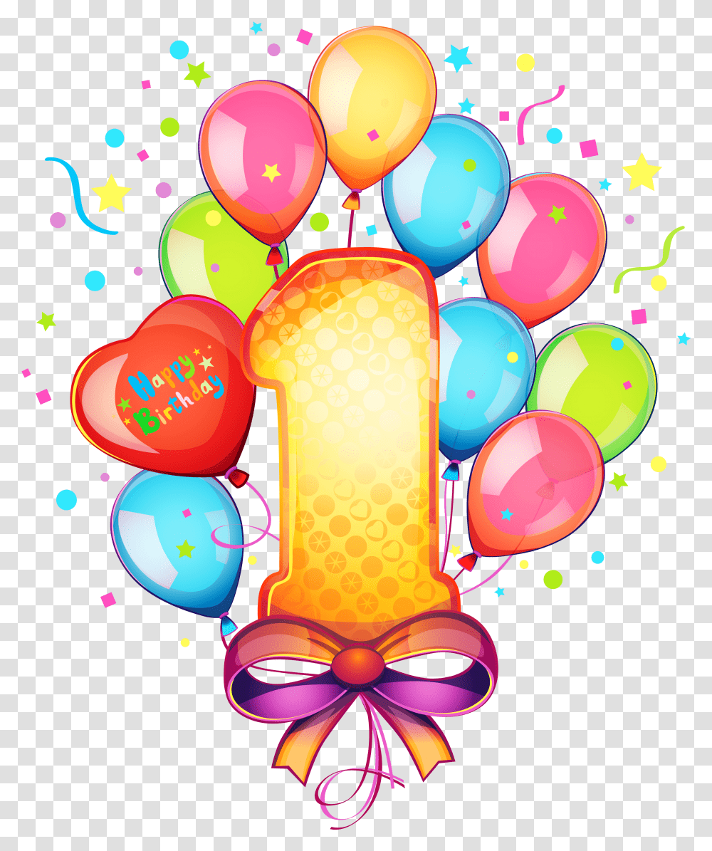 Cake Birthday Free Download Image Clipart 1 Birth Day, Balloon, Paper, Confetti Transparent Png