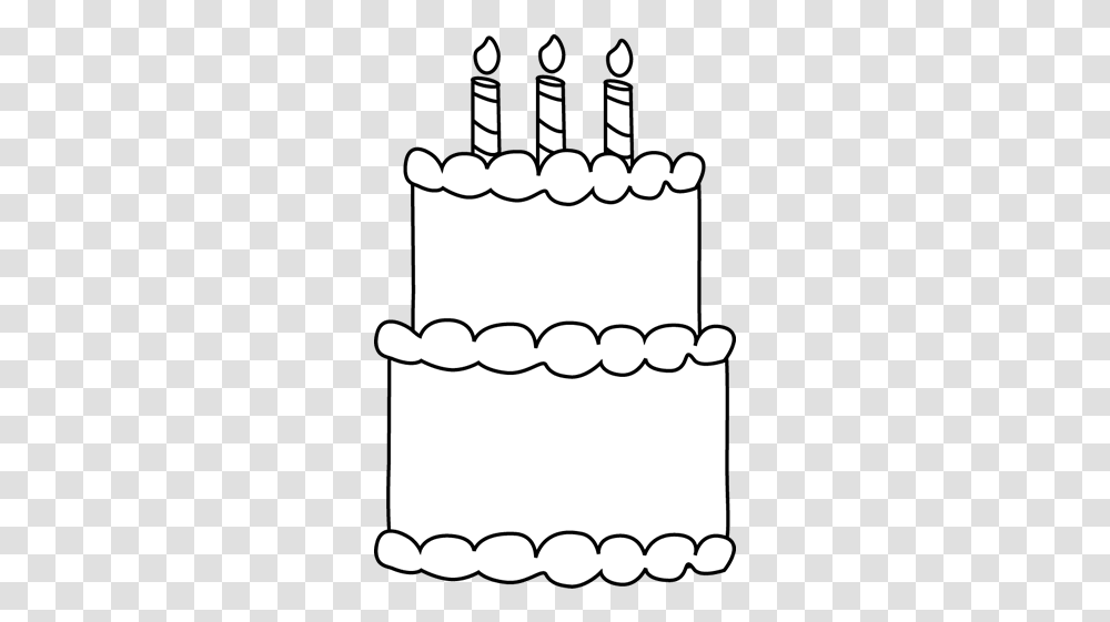 Cake Black And White Clipart Without Candles Outline Cake Clipart Black And White, Paper, Stencil, Text, Scroll Transparent Png
