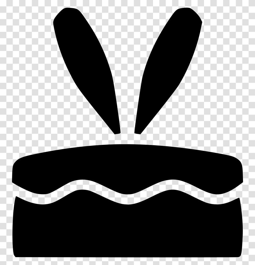 Cake Bunny Ears Rabbit Dessert Illustration, Stencil, Mustache Transparent Png