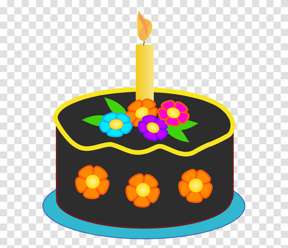 Cake, Candle, Birthday Cake, Dessert, Food Transparent Png