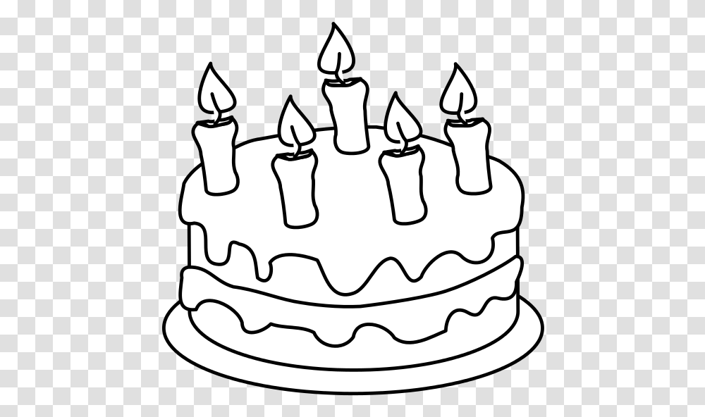 Cake Clipart Black And White, Dessert, Food, Birthday Cake, Bonfire Transparent Png