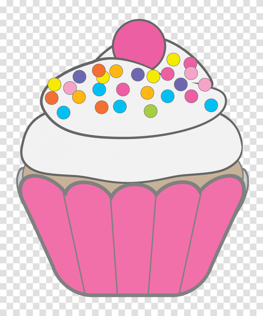 Cake Clipart January, Cupcake, Cream, Dessert, Food Transparent Png
