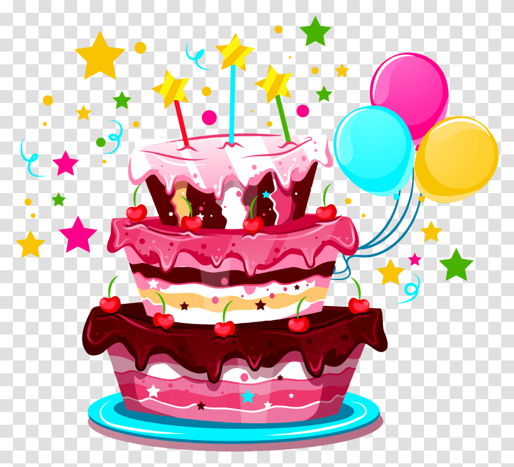 Cake Decorating Supplycakecake Cakedessertbirthday Cake Happy Birthday, Food, Paper, Confetti Transparent Png