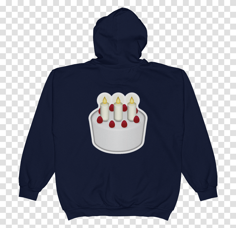 Cake Emoji Hoodie, Apparel, Sweatshirt, Sweater Transparent Png