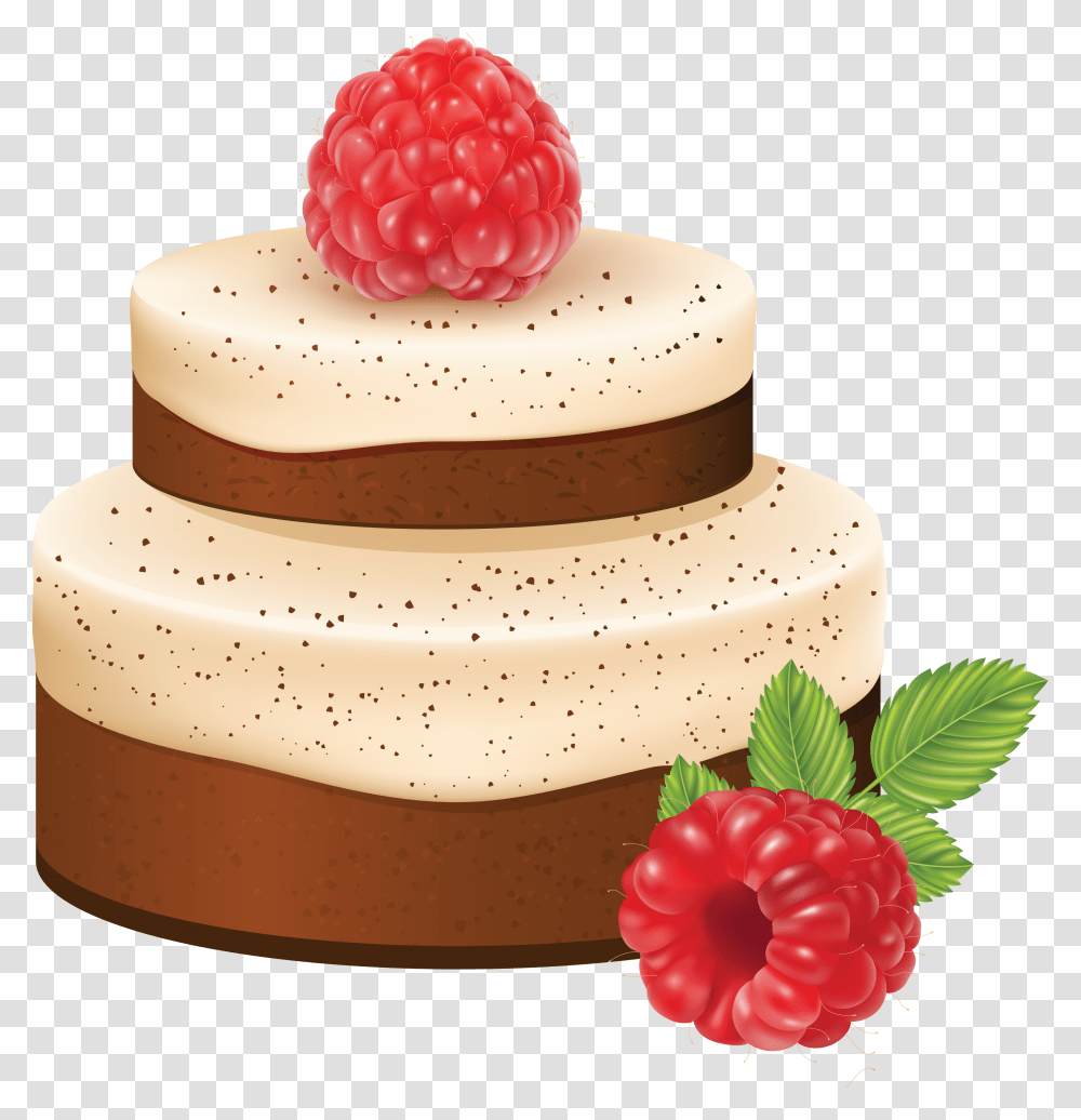 Cake, Food, Raspberry, Fruit, Plant Transparent Png