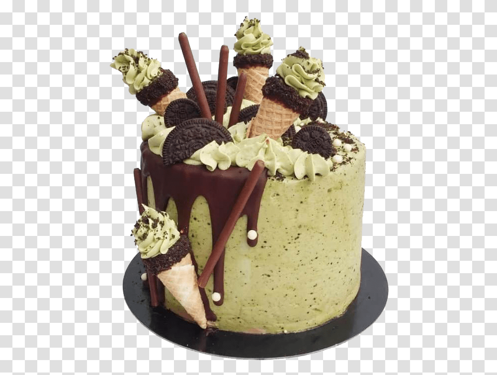 Cake Hd Wallpaper Green Tea Oreo Cake, Cream, Dessert, Food, Creme Transparent Png