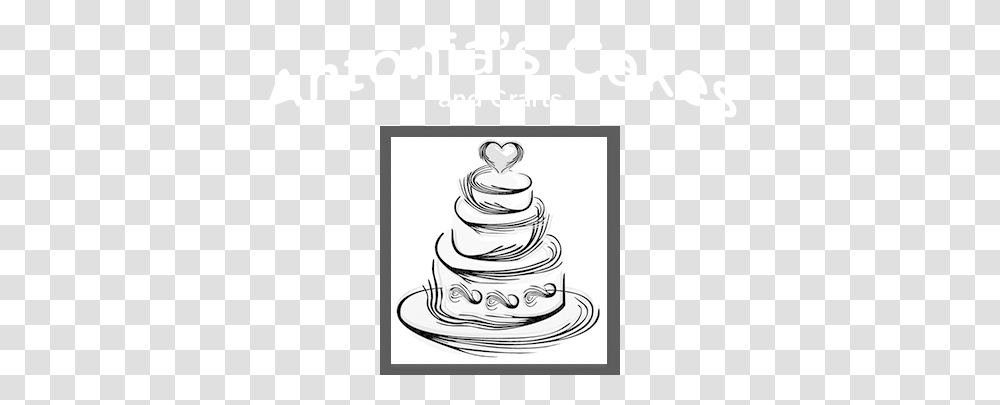 Cake Logo Antonia's Cakes Wedding Birthday Brisbane Birthday Cake Clip Art, Text, Drawing, Sewing, Sketch Transparent Png
