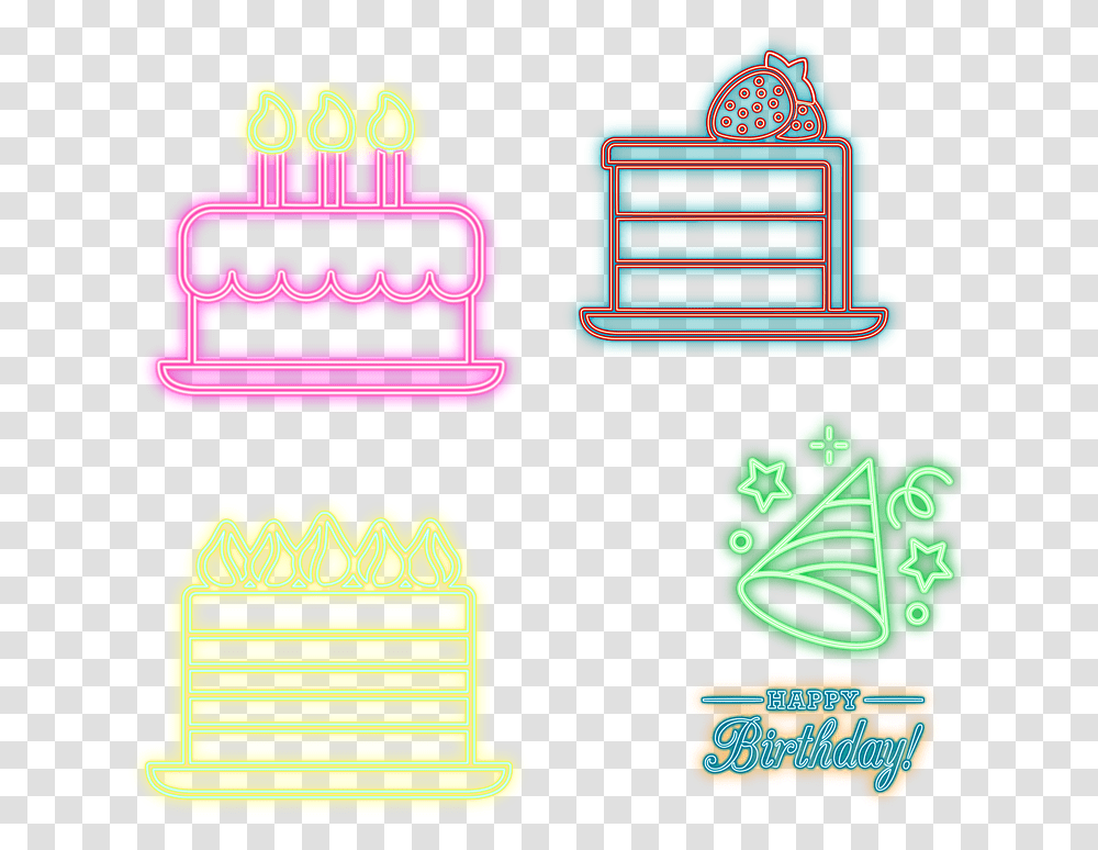 Cake Neon Transparent Png