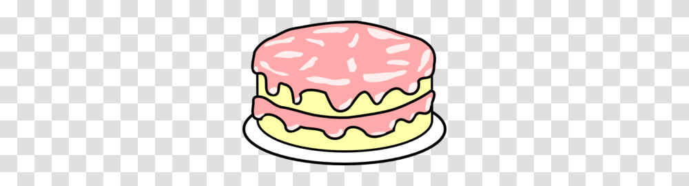 Cake Pink Icing Clip Art, Dessert, Food, Cream, Teeth Transparent Png