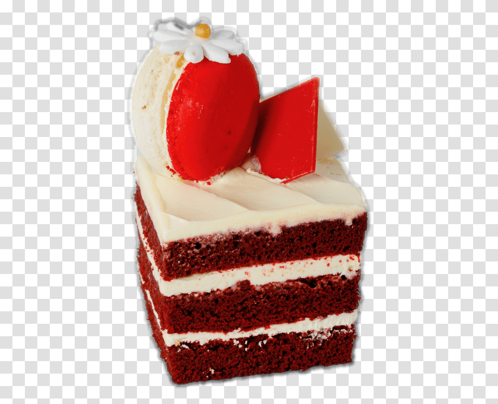 Cake Slice Red Velvet Cake, Birthday Cake, Dessert, Food, Cream Transparent Png