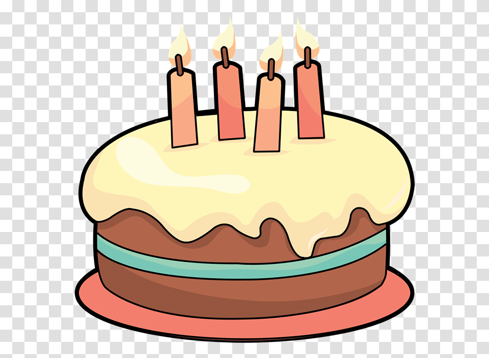 Cake To Use Free Download Clipart Cartoon Birthday Cake, Dessert, Food Transparent Png