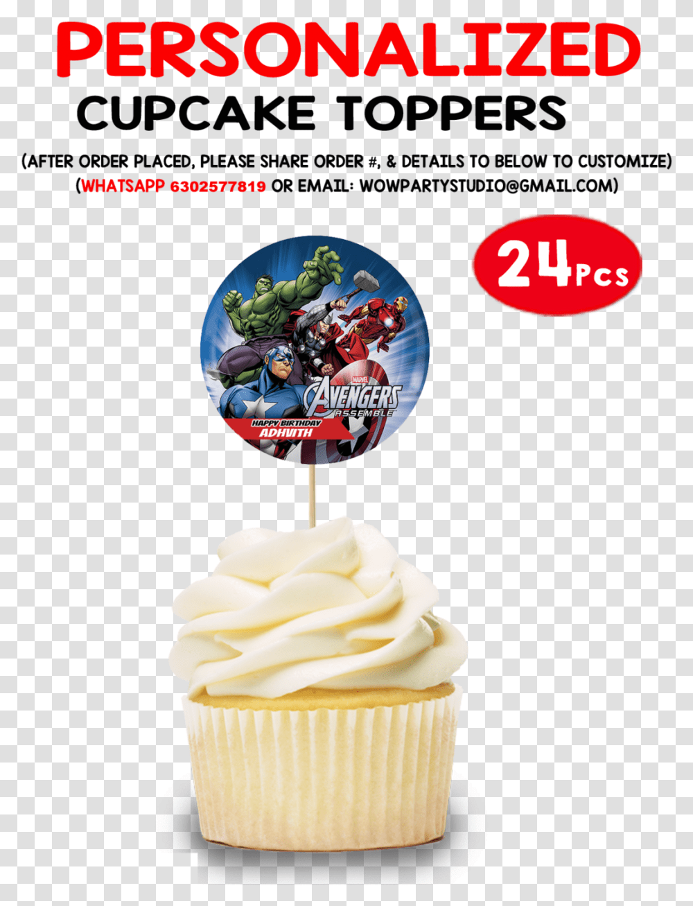 Cake Toppers New Hello Kitty Theme Character Cupcake Cupcake, Cream, Dessert, Food, Creme Transparent Png