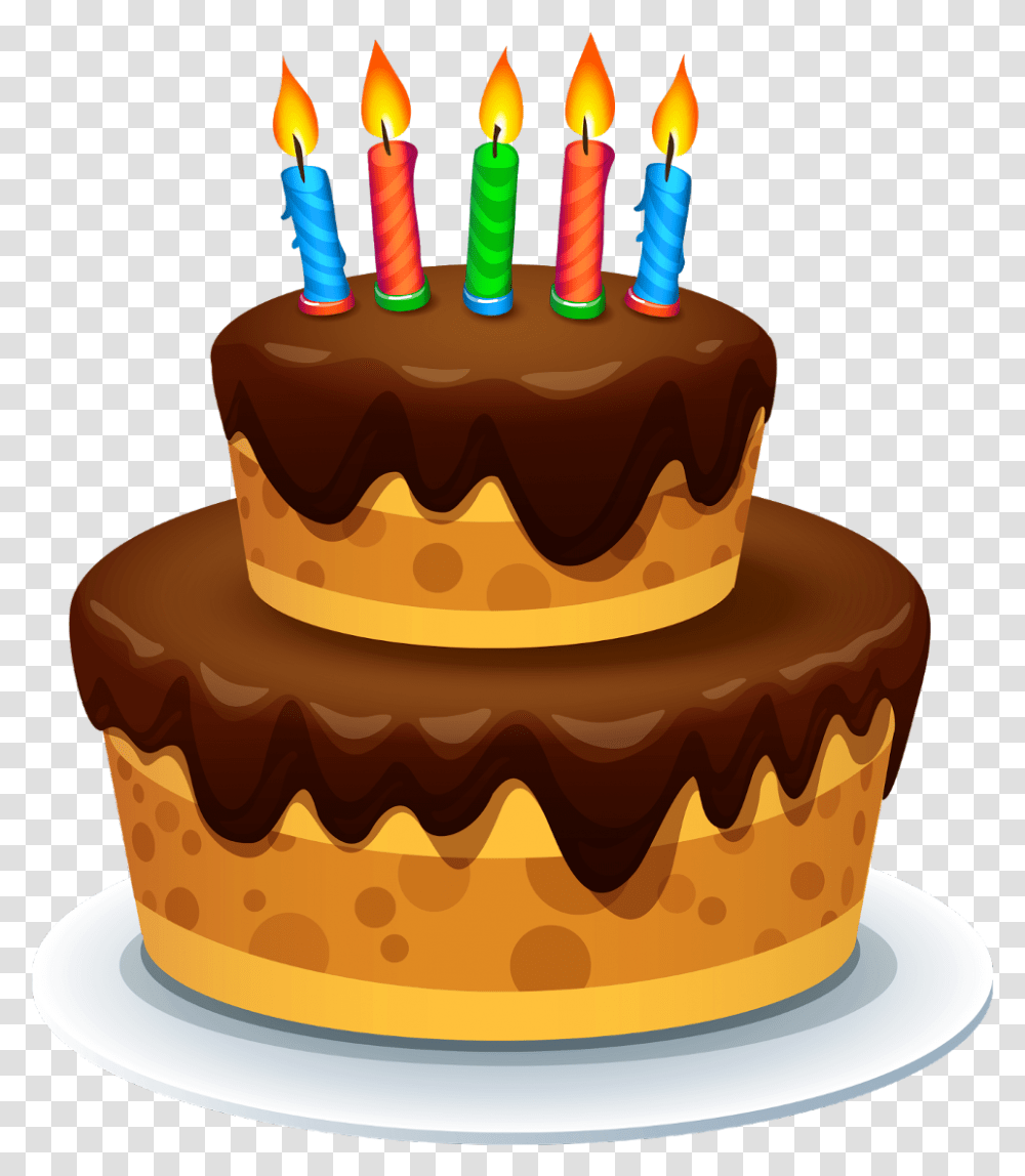Cake Torta Cake With Candle Clipart, Birthday Cake, Dessert Transparent Png