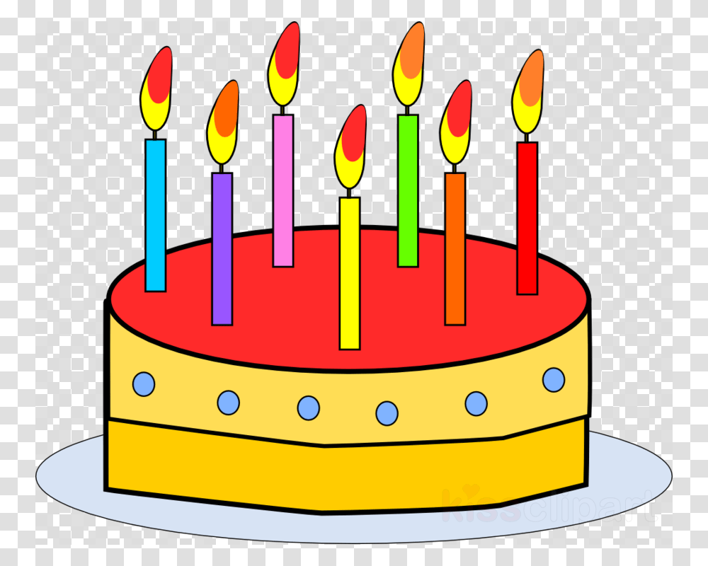 Cake With Candles Clipart, Dessert, Food, Birthday Cake Transparent Png