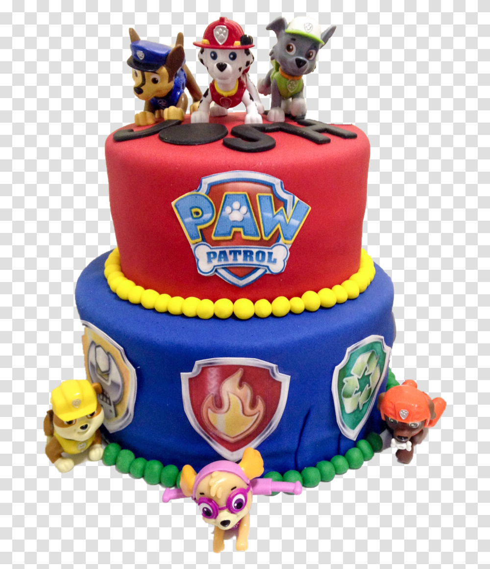 Cakes - Fabipops Birthday Paw Patrol Cake, Birthday Cake, Dessert, Food Transparent Png