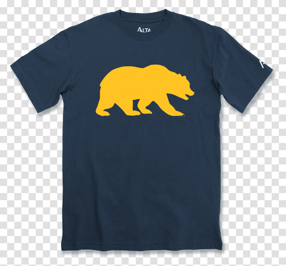 Cal Bears Alta Gracia Tee Walking Bear Keep Calm And Bear, Apparel, Hand, T-Shirt Transparent Png