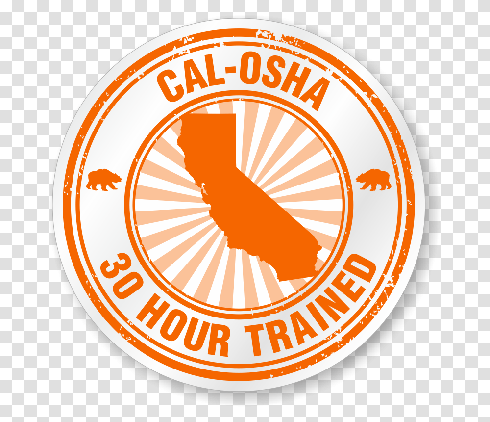 Cal Osha 30 Hour Trained Hard Hat Decals 2011 Census Of India, Logo, Trademark, Badge Transparent Png