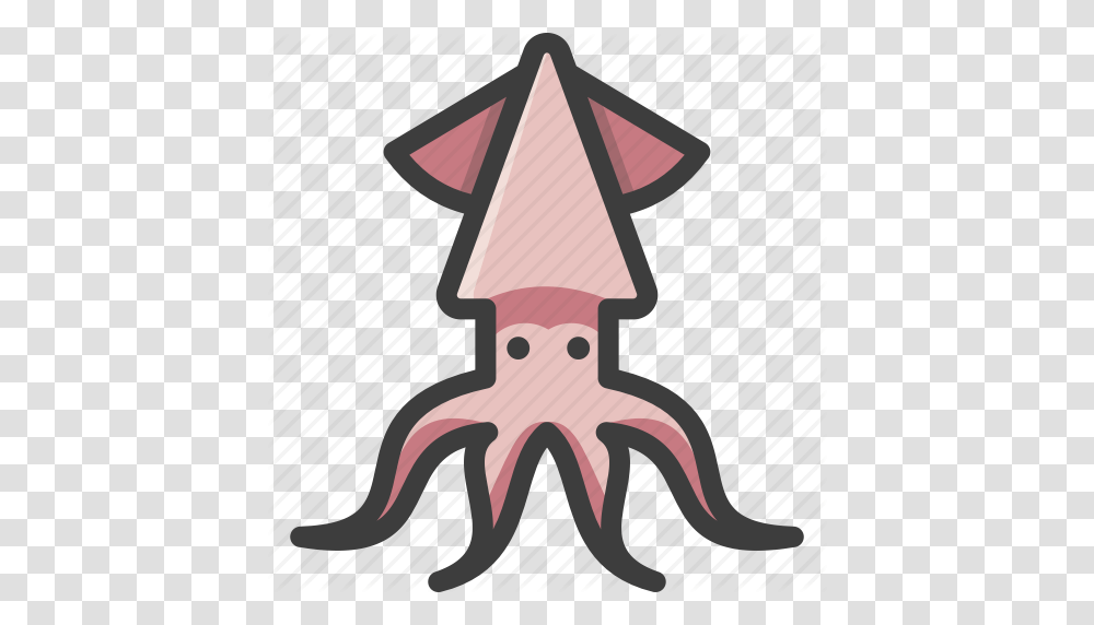Calamari Cephalopod Fish Squid Icon, Seafood, Sea Life, Animal, Giraffe Transparent Png