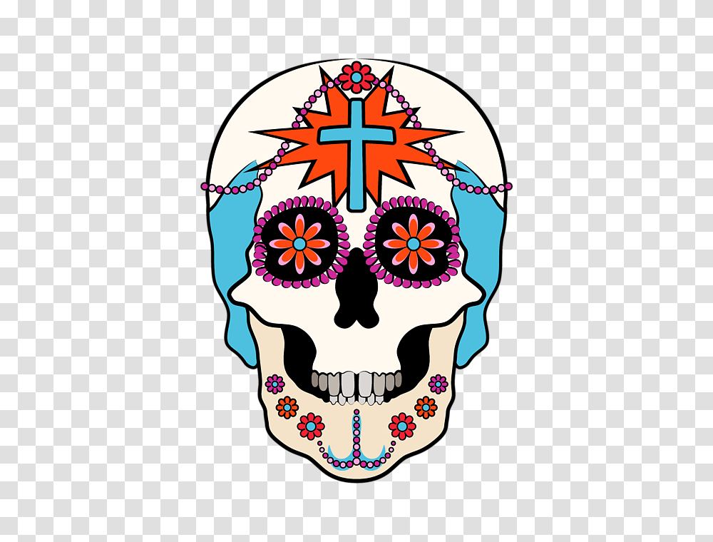 Calavera Graphic T Shirt For Sale, Floral Design, Pattern Transparent Png