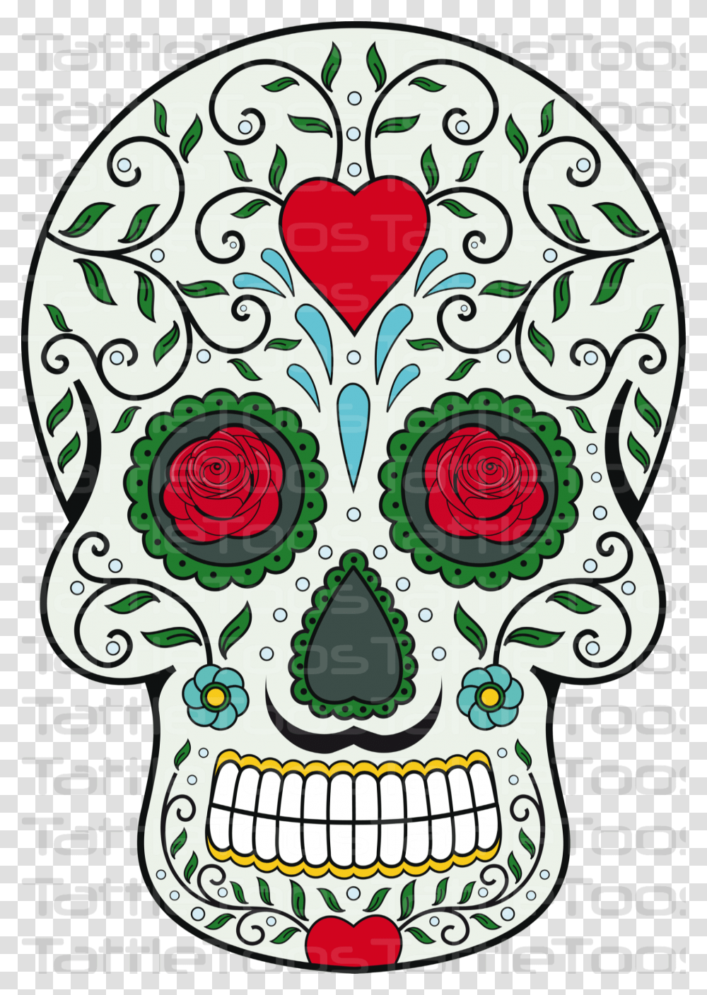 Calavera Mexicana Jpg, Pattern, Floral Design Transparent Png