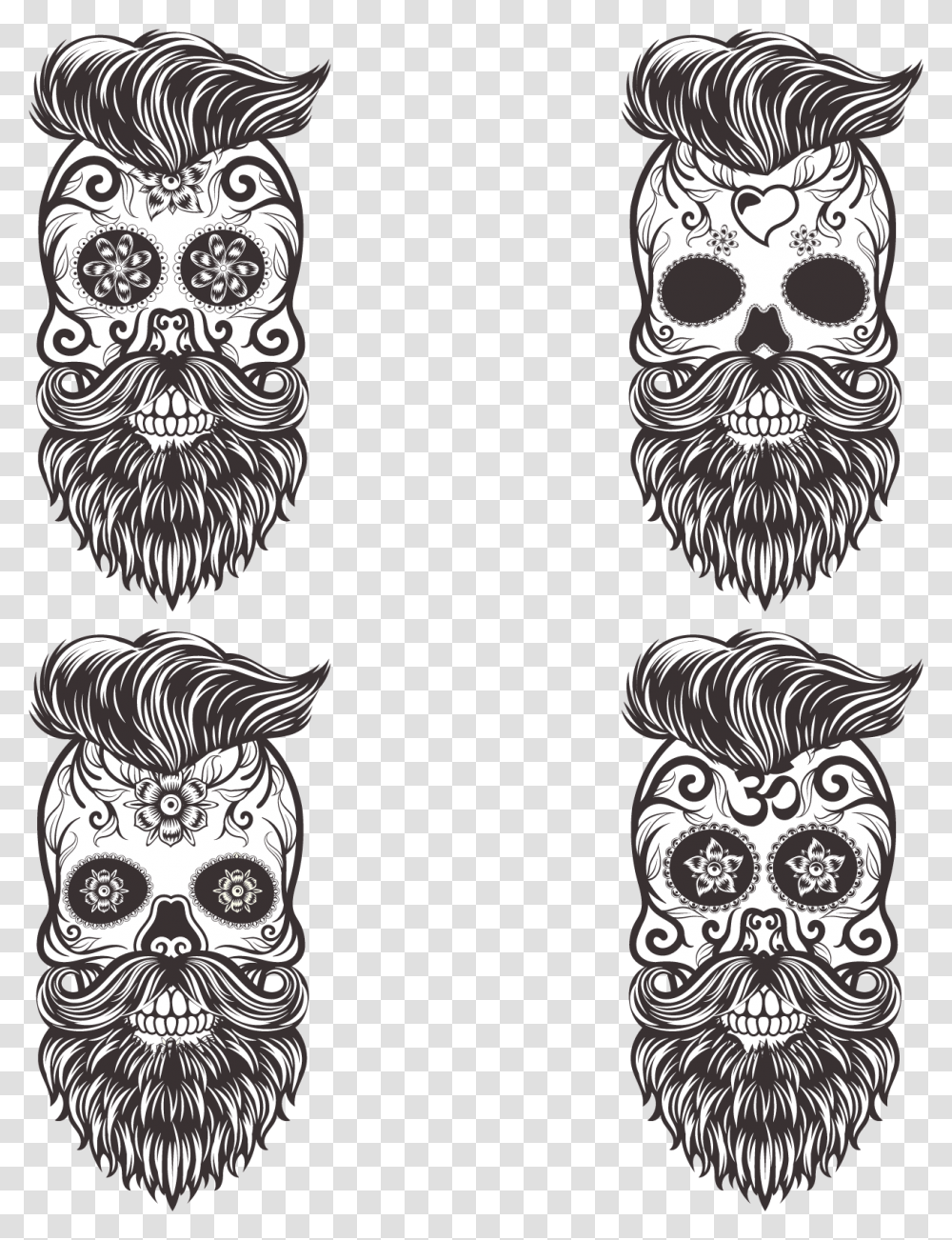 Calavera Skull Euclidean Vector Drawing Day Of The Day Of Dead Vector Skulls, Doodle, Skin, Architecture Transparent Png