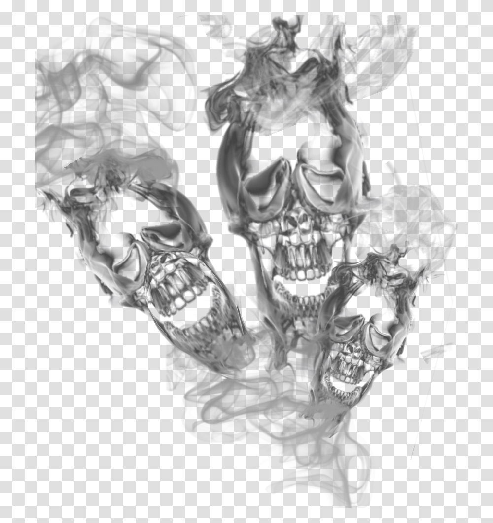 Calavera Smoke Humo Sticker, X-Ray, Medical Imaging X-Ray Film, Ct Scan, Injection Transparent Png