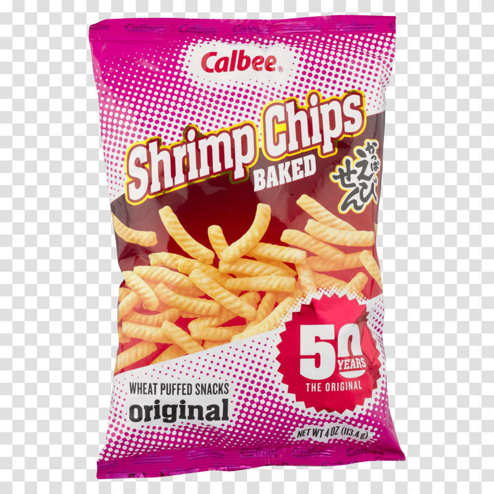 Calbee Shrimp Flavored Chips Oz, Food, Fries, Pasta, Snack Transparent Png