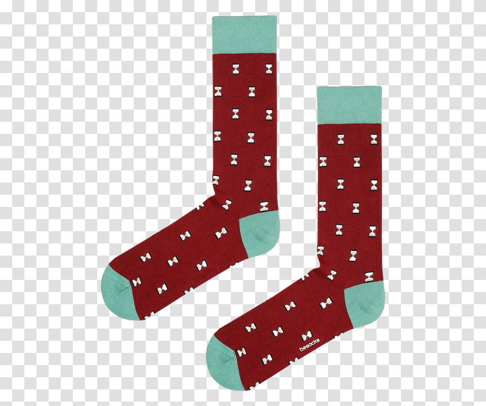 Calcetines De Algodn Color Burdeos Con Estampado De Sock, Stocking, Christmas Stocking, Gift Transparent Png