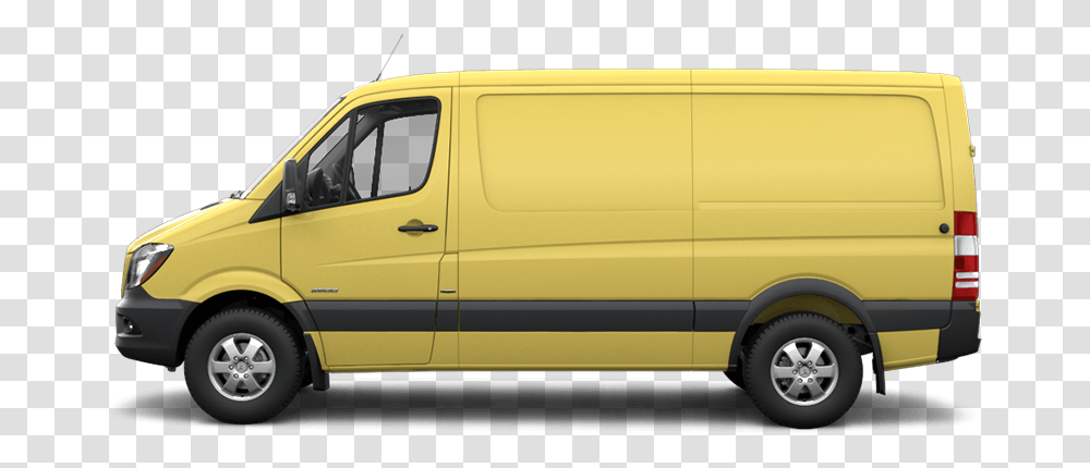 Calcite Yellow Mercedes Benz Sprinter, Van, Vehicle, Transportation, Moving Van Transparent Png