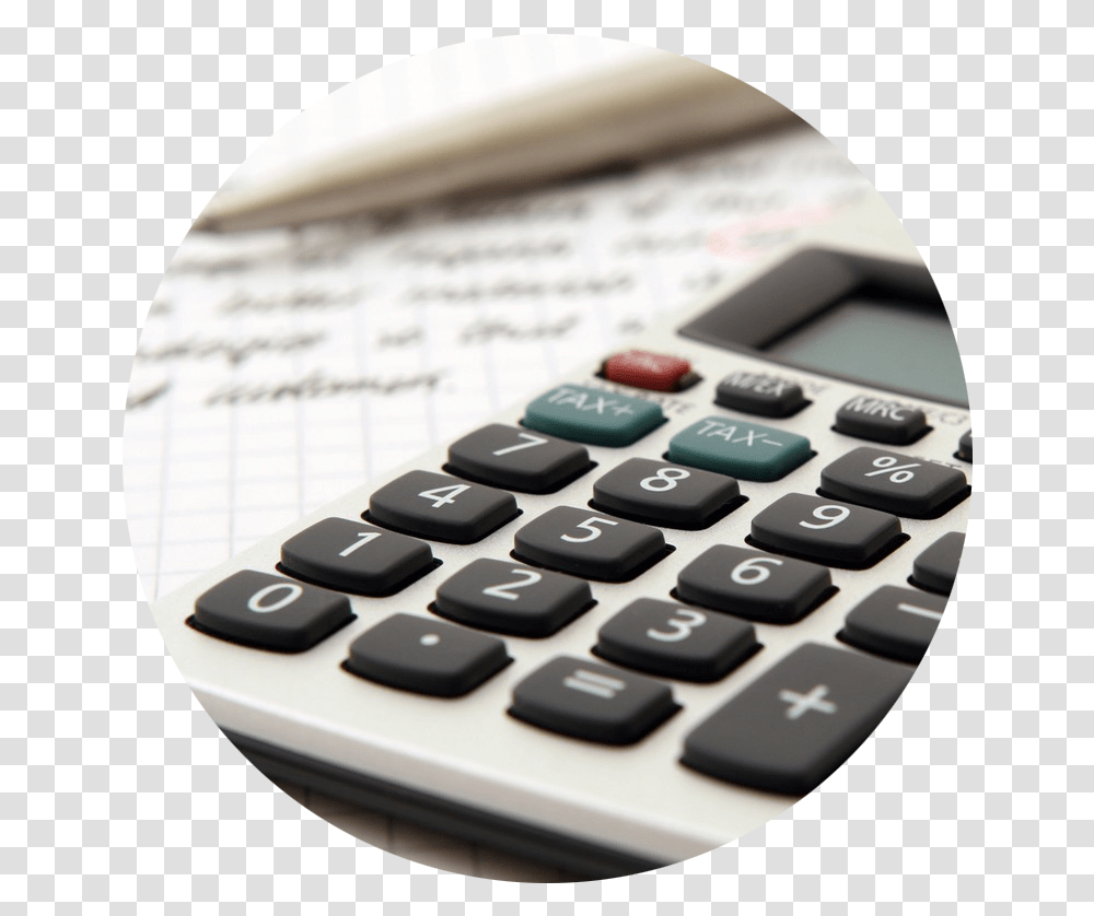 Calculator Circle Tax, Computer Keyboard, Computer Hardware, Electronics Transparent Png