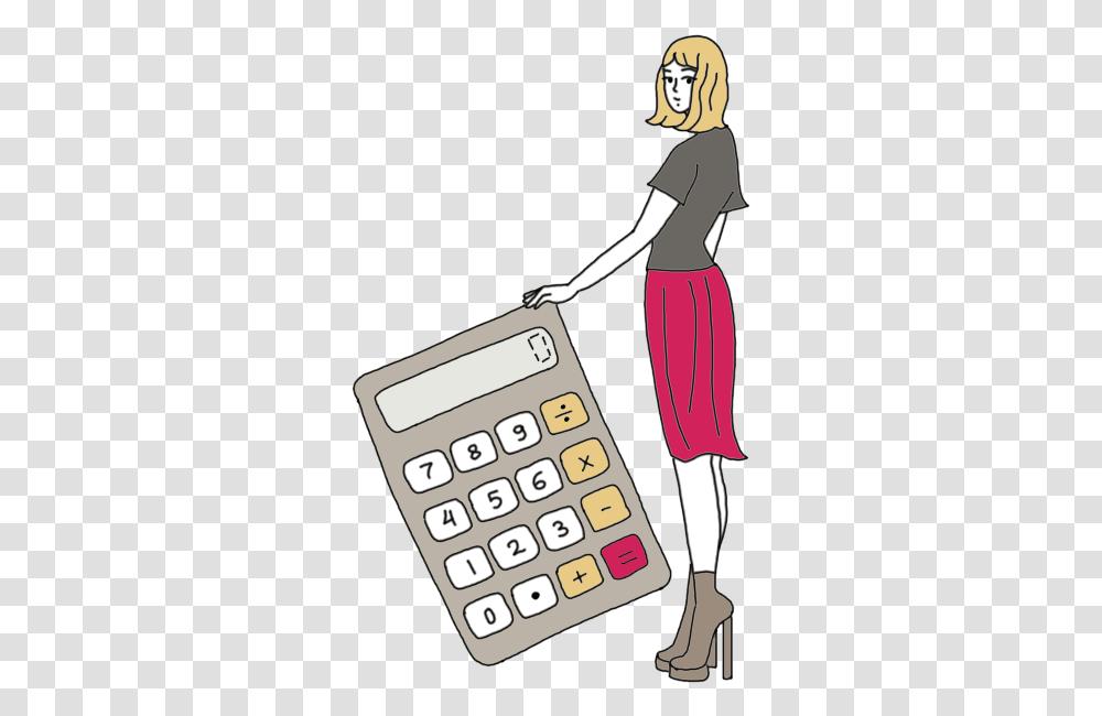 Calculator Dream Meaning Human Using Calculator, Electronics, Person, Mobile Phone, Cell Phone Transparent Png