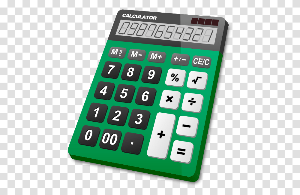 Calculator Green Svg Dom Number, Electronics, Computer Keyboard, Computer Hardware, Mobile Phone Transparent Png