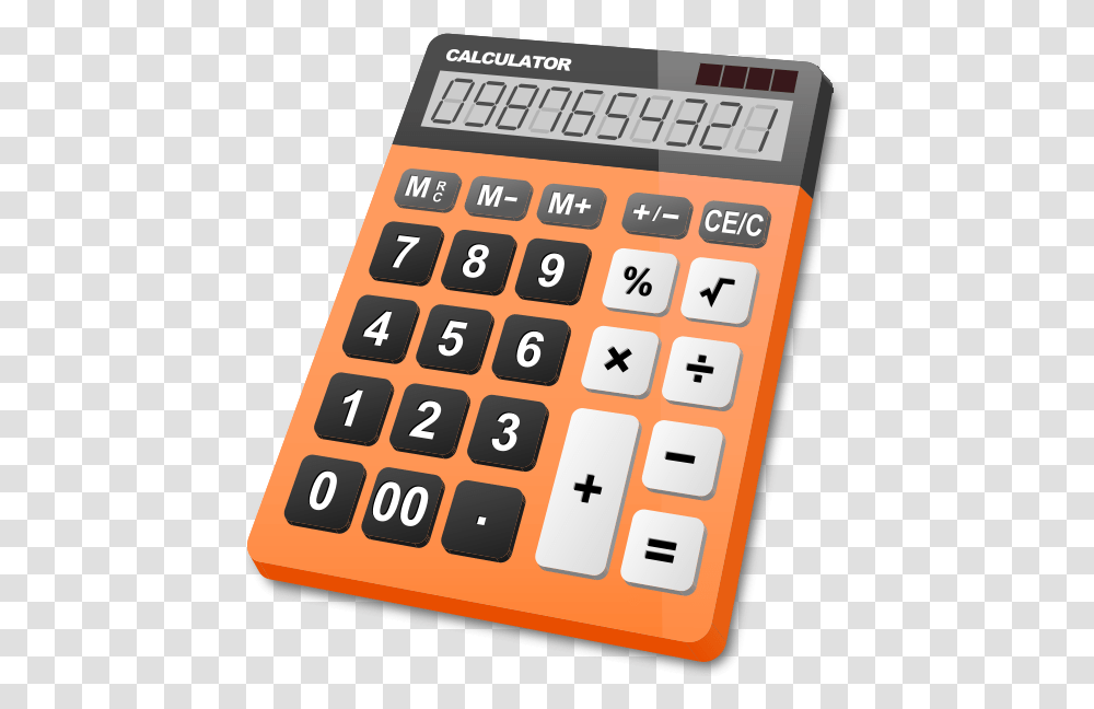 Calculator Orange Background Calculator Clipart, Electronics, Computer Keyboard, Computer Hardware, Mobile Phone Transparent Png