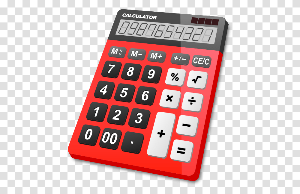 Calculator Red Background Calculator Clipart, Electronics, Computer Keyboard, Computer Hardware, Mobile Phone Transparent Png