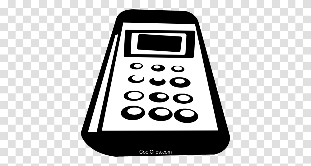 Calculator Royalty Free Vector Clip Art Illustration, Electronics Transparent Png