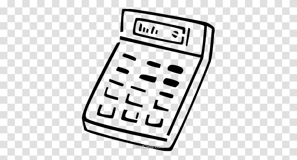 Calculators Royalty Free Vector Clip Art Illustration, Electronics Transparent Png