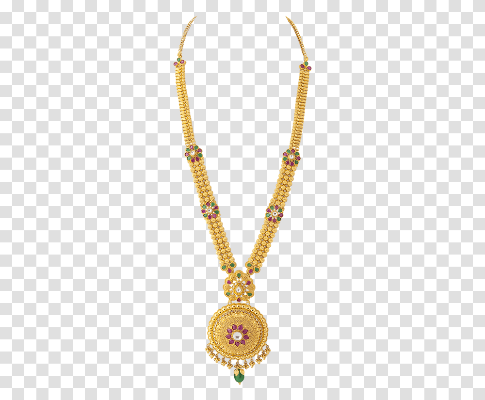 Calcutta Design Necklace With Red Bead Gold Rani Haar Price, Jewelry, Accessories, Accessory, Bead Necklace Transparent Png