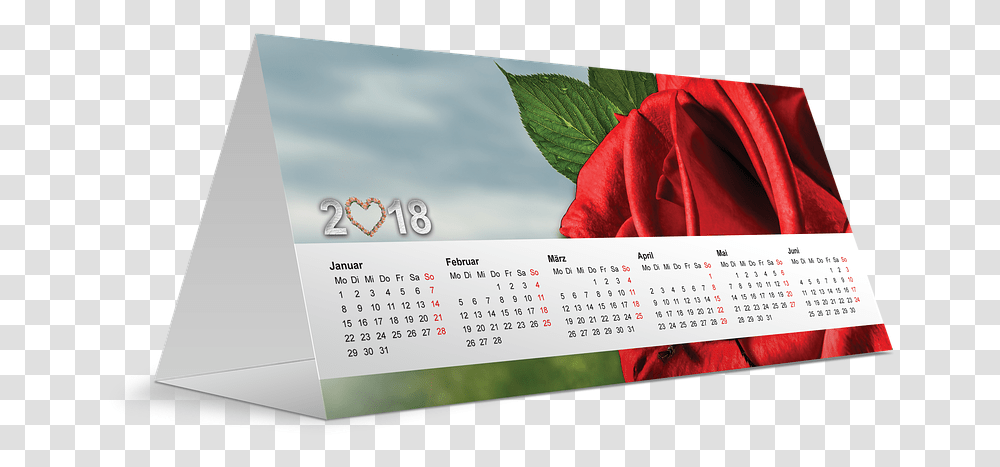 Calendar 2018 Hd, Rose, Flower, Plant Transparent Png