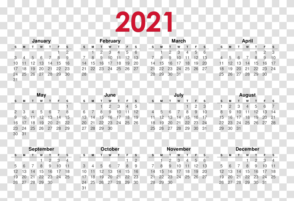 Calendar 2021, Menu Transparent Png