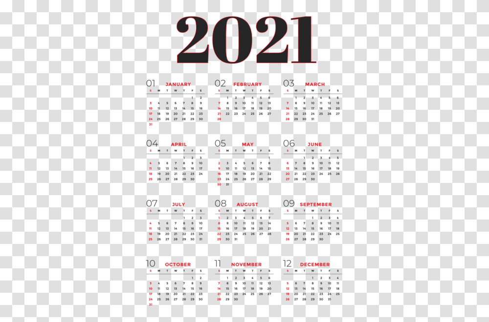 Calendar 2021 Transparent Png