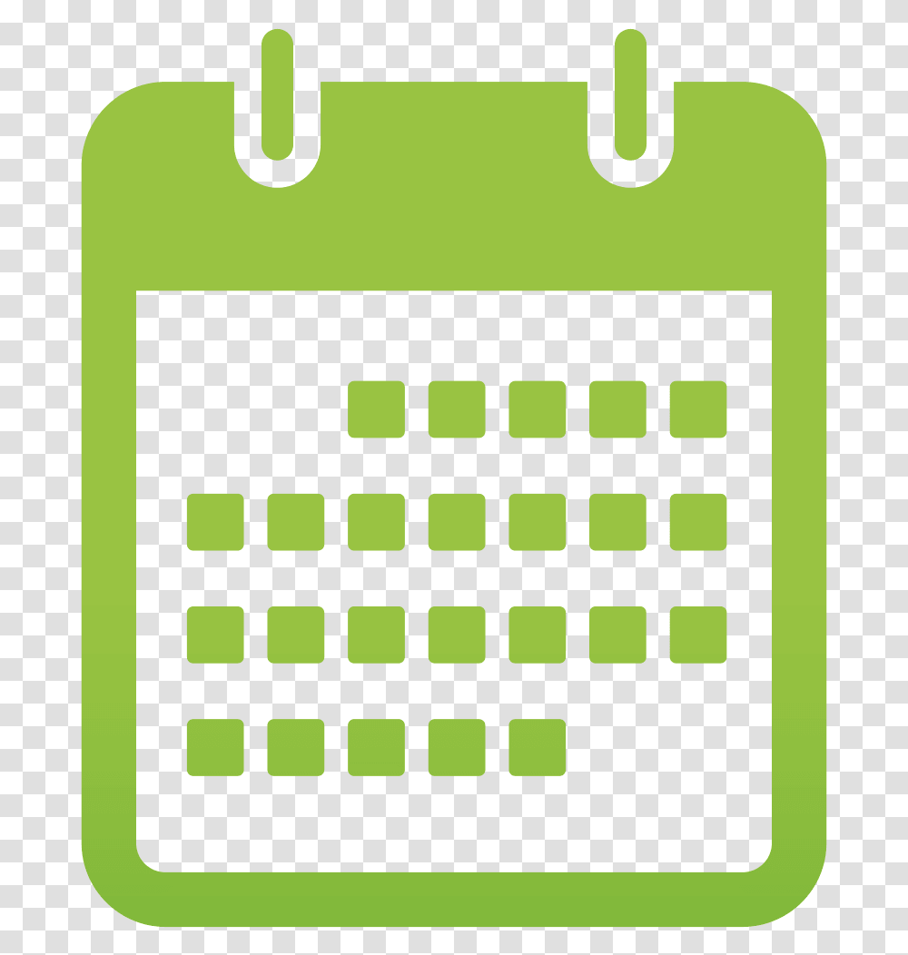 Calendar Icon Green, Electronics, Calculator, Number Transparent Png