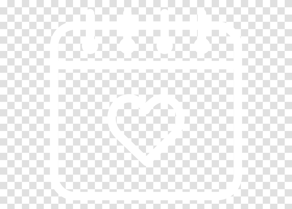 Calendar Icon Heart, Stencil Transparent Png