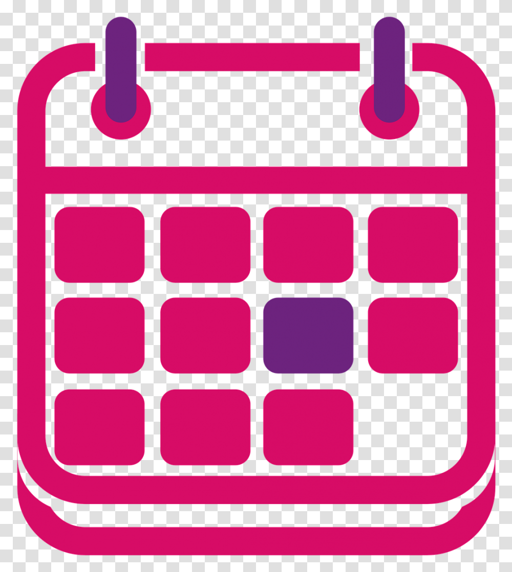 Calendar Icon Illustration Icone Calendario Pink, Calculator, Electronics, Grenade, Bomb Transparent Png