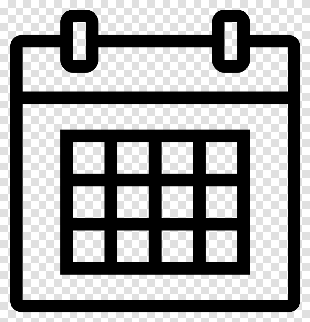 Calendar Icon White, Gray, World Of Warcraft Transparent Png