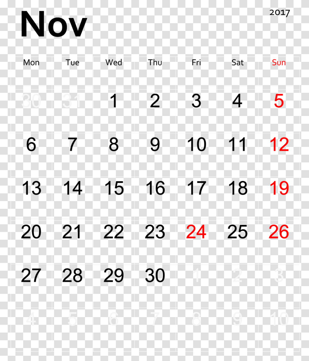 Calendar, Number, Word Transparent Png