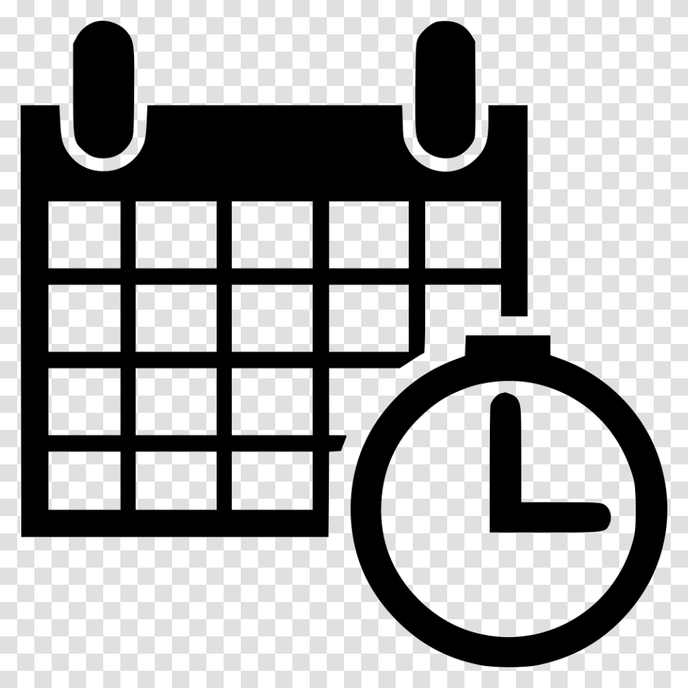 Calendar Time Schedule Event Planning Gantt Spreadsheet Vector Icon, Number Transparent Png