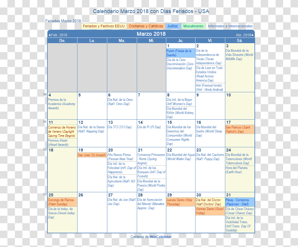 Calendario Estados Unidos Marzo 2018 En Formato De Holiday May Calendar 2019, Menu Transparent Png