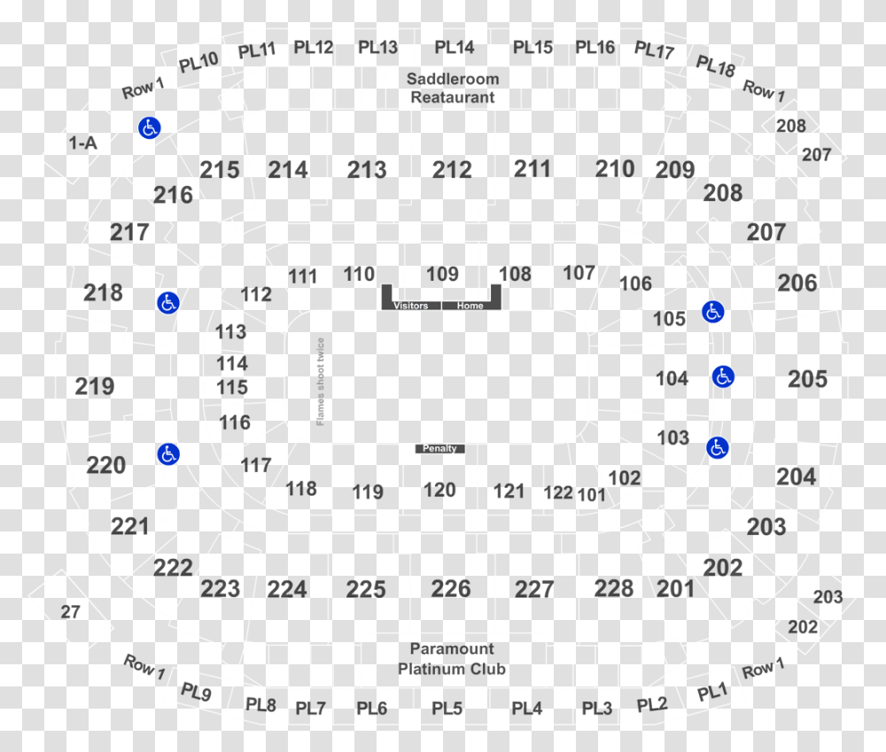 Calgary Flames Vs Arizona Coyotes Tickets On Power Balance Pavilion Seating Chart, Building, Stadium, Arena, Field Transparent Png