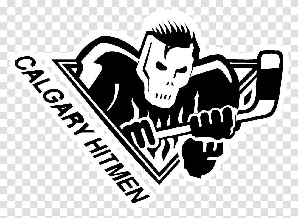 Calgary Hitmen Logo Calgary Hitmen, Stencil, Symbol, Emblem Transparent Png